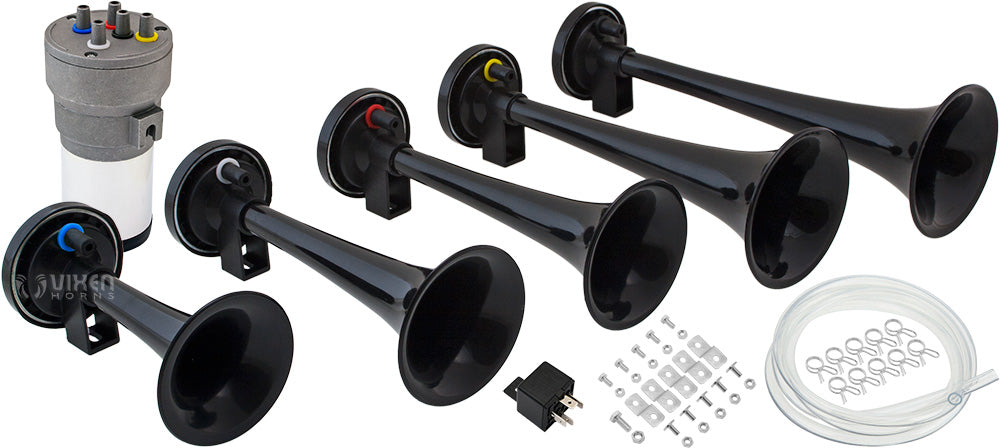 VIXEN HORNS VXH6801B DIXIE MUSICAL AIR HORN BLACK – Vixen Horns