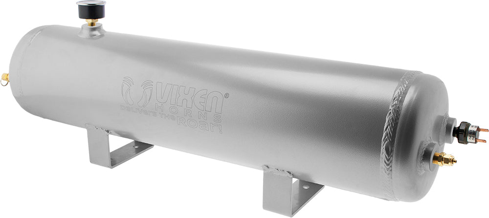 VIXEN HORNS VXO4830AC 3 GALLON ALUMINUM AIR TANK WITH 200 PSI AIR COMPRESSOR ONBOARD AIR SYSTEM image 2