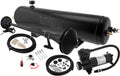 VIXEN HORNS VXO4830AB/1168B SINGLE TRUMPET TRAIN AIR HORN BLACK WITH 3 GALLON ALUMINUM TANK AND 200 PSI COMPRESSOR image 0