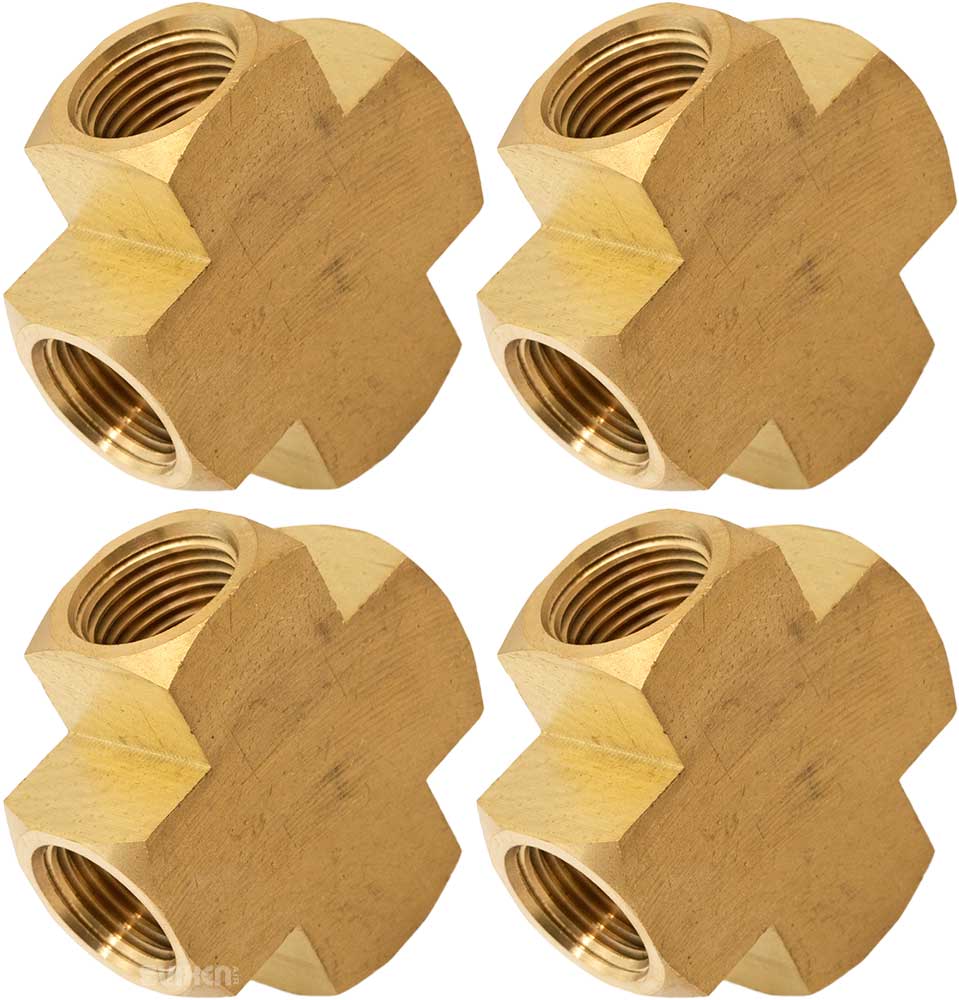 VIXEN AIR VXA7X12-4 1/2" NPT FEMALE CROSS (4 PACK) image 0