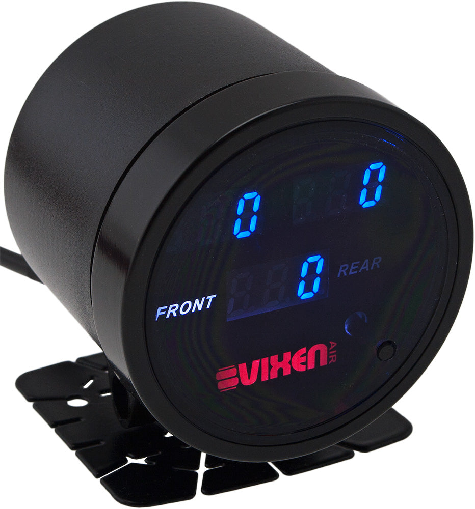VIXEN AIR VXA9350BD 2-3/8" TRIPLE DISPLAY DIGITAL AIR PRESSURE GAUGE image 1