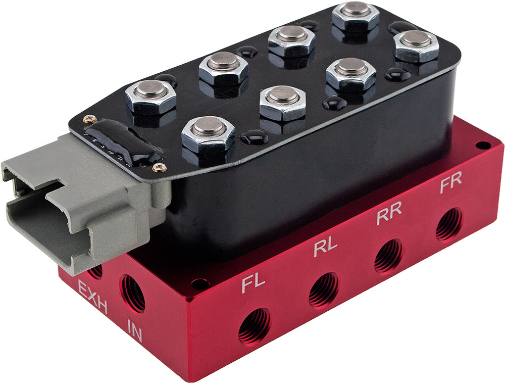 VIXEN AIR VXF4CM14BPRO 12V 1/4" NPT SUSPENSION MANIFOLD WITH 7-SWITCH CONTROLLER image 1
