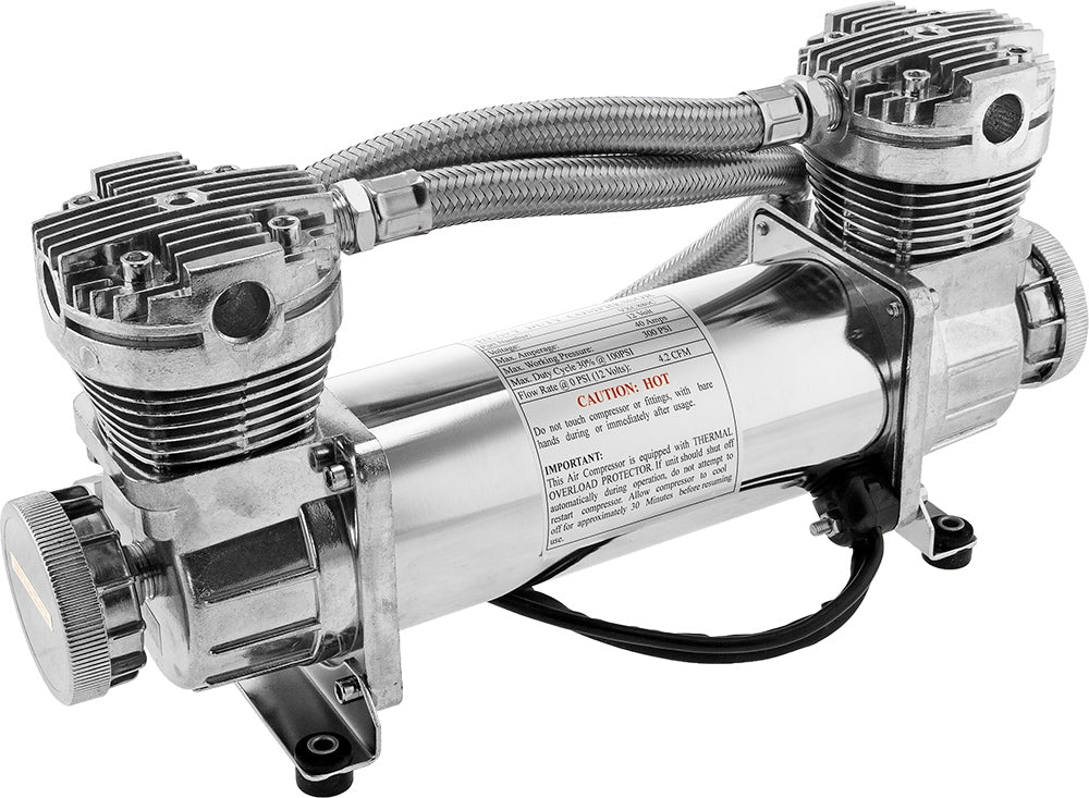 VIXEN AIR VXO8850DC 5 GALLON ALUMINUM AIR TANK WITH DUAL CYLINDER 300 PSI AIR COMPRESSOR ONBOARD AIR SYSTEM image 3