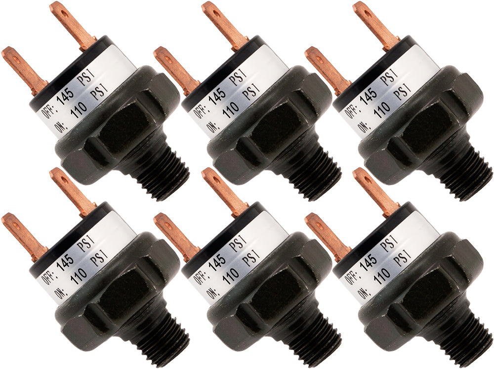 VIXEN HORNS VXA6145-6 110-145 PSI PRESSURE SWITCH (6 PACK) image 0