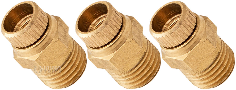 VIXEN HORNS VXA7011-3 1/4" NPT THUMB STYLE AIR TANK DRAIN VALVE (3 PACK) image 0