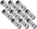 VIXEN AIR VXA8238-10 PUSH TO CONNECT (PTC) UNION STRAIGHT PNEUMATIC FITTING FOR 3/8" OD HOSES (10 PACK) image 0