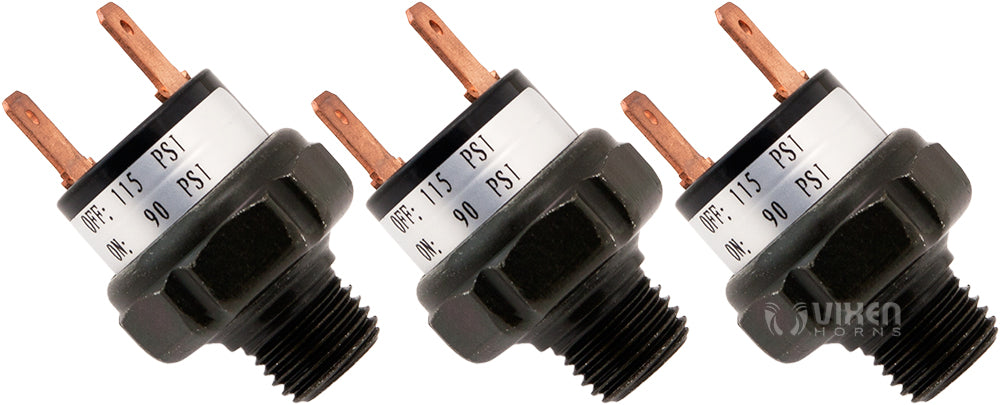 VIXEN HORNS VXA7115-3 90-115 PSI PRESSURE SWITCH (3 PACK) image 0