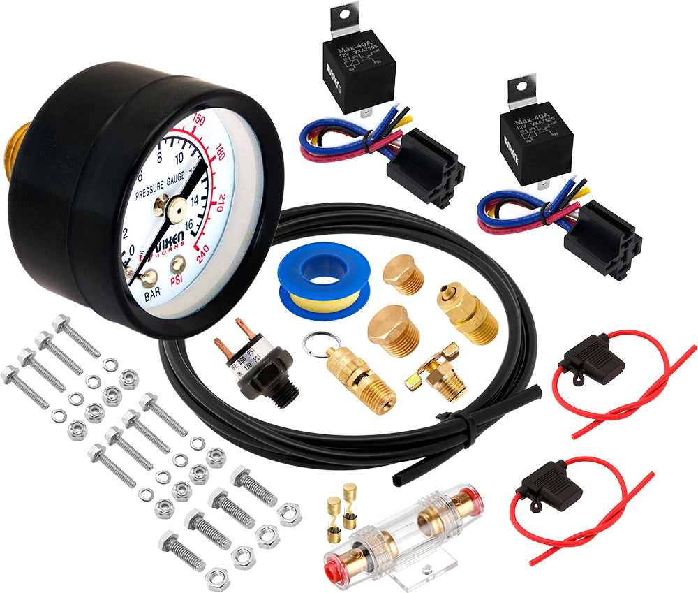 VIXEN HORNS VXO8330BDP 3 GALLON AIR TANK WITH DUAL 200 PSI AIR COMPRESSOR ONBOARD AIR SYSTEM image 9