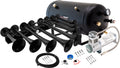 VIXEN HORNS OCTOPOD™ VXO8350/8124XB OCTO TRUMPET TRAIN AIR HORN BLACK WITH 5 GALLON TANK AND 200 PSI COMPRESSOR image 0