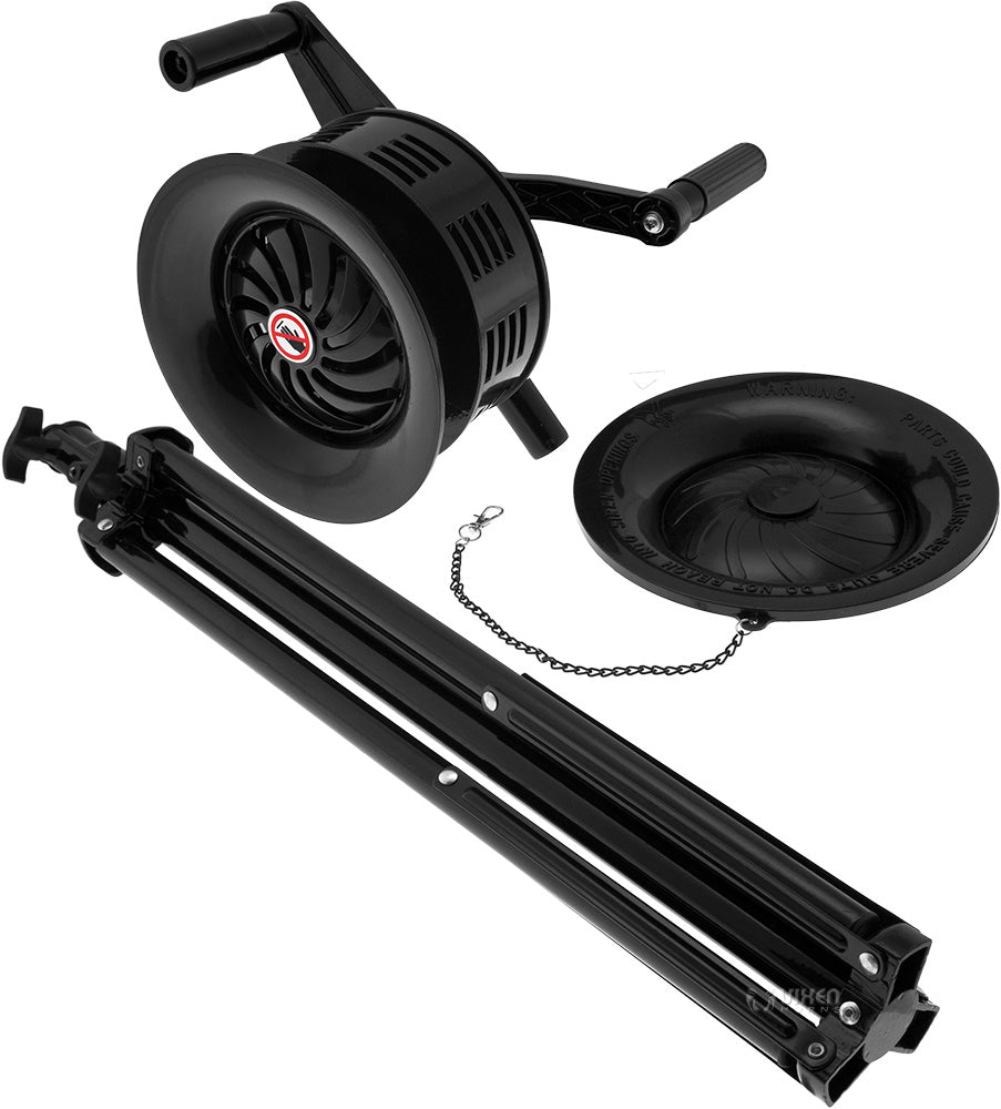VIXEN HORNS VXS-2000MTP TRIPOD MOUNT HEAVY DUTY HAND CRANK ALARM SIREN BLACK image 5