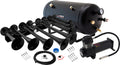 VIXEN HORNS OCTOPOD™ VXO8350B/8124XB OCTO TRUMPET TRAIN AIR HORN BLACK WITH 5 GALLON TANK AND 200 PSI COMPRESSOR image 0