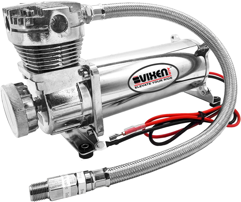 VIXEN AIR VXX1208GB/4840DC AIR SUSPENSION KIT FOR TRUCK/CAR BAG/AIR RIDE/SPRING. ON BOARD SYSTEM, DUAL 200PSI COMPRESSOR, 6 GALLON image 2