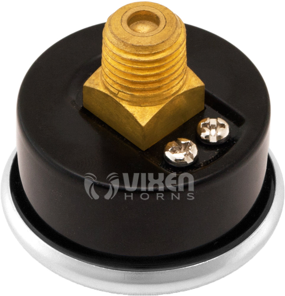 VIXEN HORNS VXA7240C 240 PSI AIR PRESSURE GAUGE CHROME image 2