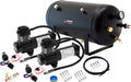 VIXEN HORNS VXO8350BDP 5 GALLON AIR TANK WITH DUAL 200 PSI AIR COMPRESSOR ONBOARD AIR SYSTEM image 0