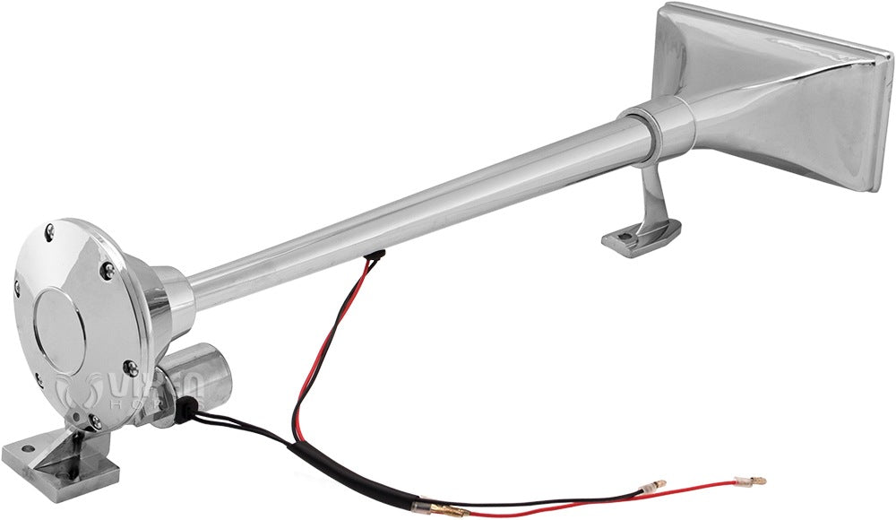VIXEN HORNS VXO8330/1264Y SINGLE TRUMPET TRAIN AIR HORN CHROME PLATED WITH 3 GALLON TANK AND 200 PSI COMPRESSOR image 2