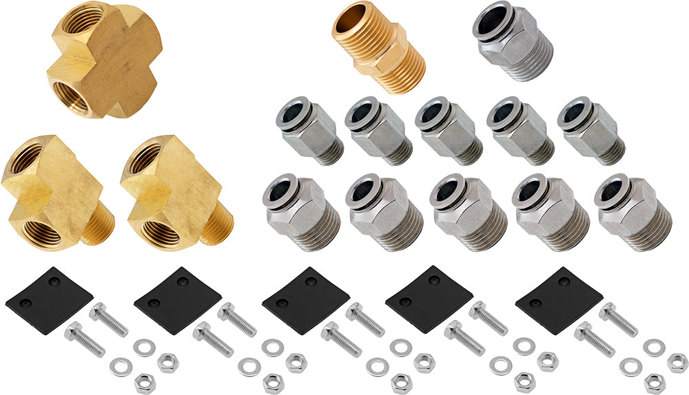VIXEN HORNS VXO8330/5901B QUINTUPLE TRUMPET ABS TRAIN AIR HORN BLACK WITH 3 GALLON TANK AND 200 PSI COMPRESSOR image 8