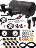 VIXEN AIR VXX3804GW/4863DBF AIR SUSPENSION KIT FOR TRUCK/CAR BAG/AIR RIDE/SPRING. ON BOARD SYSTEM, DUAL 200PSI COMPRESSOR, 6 GALLON TANK image 0