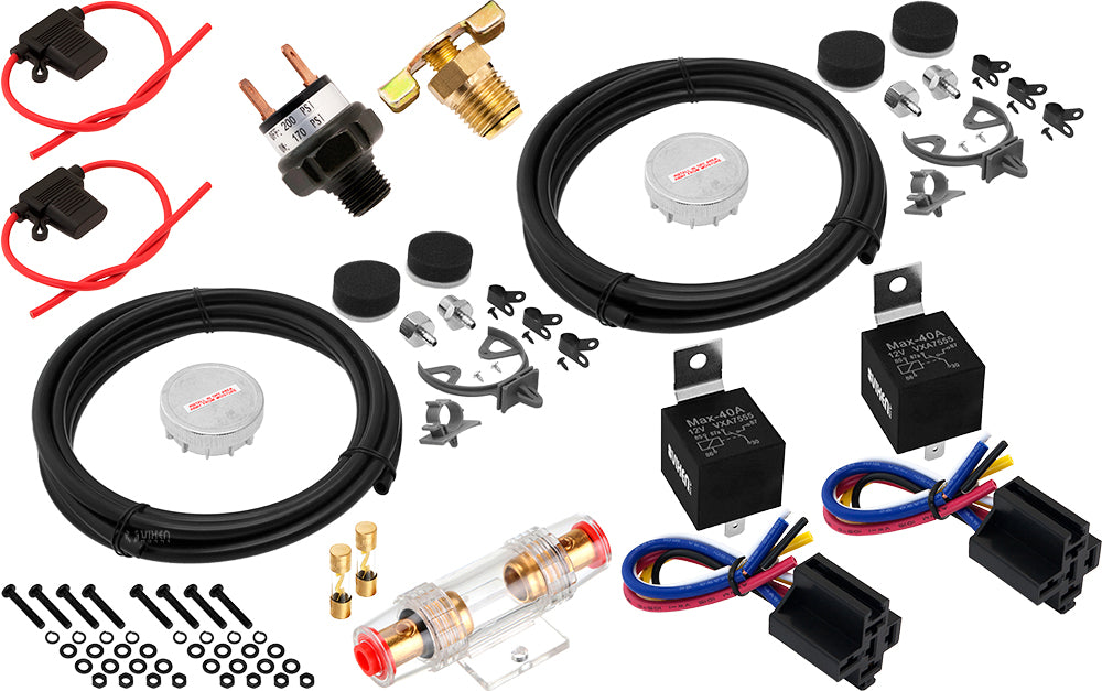 VIXEN AIR VXO4852DA 6 GALLON ALUMINUM AIR TANK SILVER WITH DUAL 200 PSI AIR COMPRESSOR ONBOARD AIR SYSTEM image 7