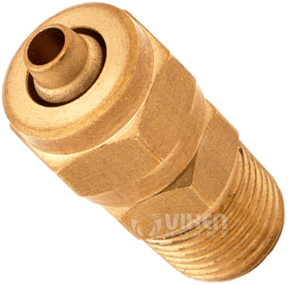 VIXEN HORNS VXK8101 3/8" OD NYLON/PLASTIC HOSE (25 FT) WITH 1/4" NPT AND 1/8" NPT BRASS COMPRESSION FITTING image 2