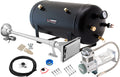 VIXEN HORNS VXO8350/1264 SINGLE TRUMPET TRAIN AIR HORN CHROME PLATED WITH 5 GALLON TANK AND 200 PSI COMPRESSOR image 0