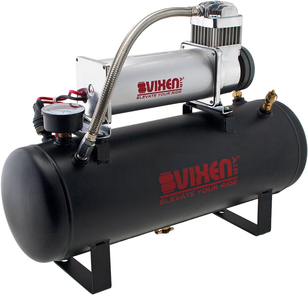 VIXEN AIR VXO8580 2.5 GALLON STEEL AIR TANK WITH 200 PSI AIR COMPRESSOR ONBOARD AIR SYSTEM image 3