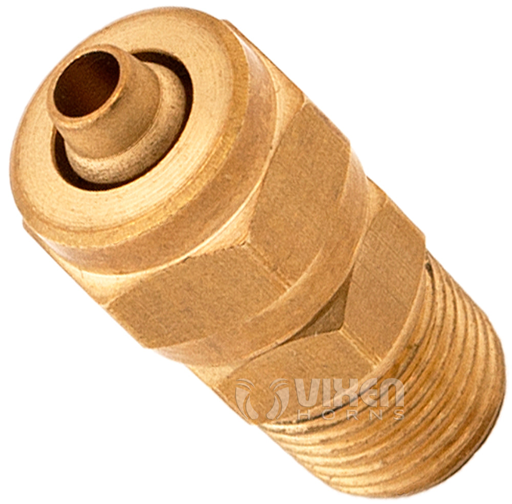VIXEN HORNS VXA7018 1/8" NPT MALE COMPRESSION FITTING FOR 1/4" OD HOSE image 0