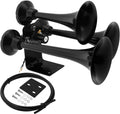 VIXEN HORNS VXH3318B TRIPLE TRUMPET TRAIN AIR HORN BLACK image 0