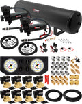 VIXEN AIR VXX3805GW/4852DB AIR SUSPENSION KIT FOR TRUCK/CAR BAG/AIR RIDE/SPRING. ON BOARD SYSTEM, DUAL 200PSI COMPRESSOR, 5 GALLON TANK image 0