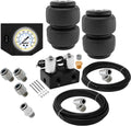 VIXEN AIR VXF1CM0125W 2 VALVE SUSPENSION MANIFOLD WITH TWO 2500 AIR SPRINGS, ONE SINGLE NEEDLE WHITE GAUGE PANEL, 3/8" OD HOSE 50 FT, 1/4" OD HOSE 35 FT AND FITTINGS image 0