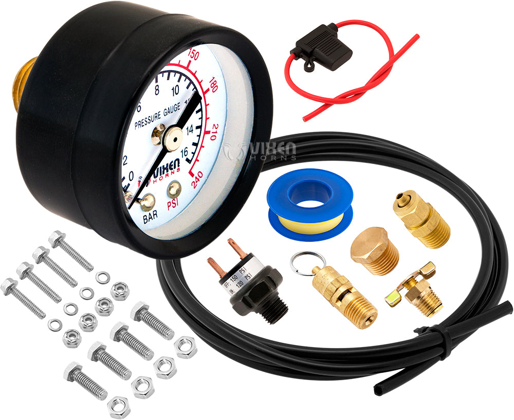 VIXEN HORNS VXO8315B 1.5 GALLON AIR TANK WITH 200 PSI AIR COMPRESSOR ONBOARD AIR SYSTEM image 9