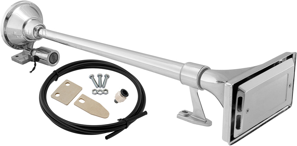 VIXEN HORNS VXH1264 SEMI TRUCK SINGLE AIR HORN CHROME PLATED image 0