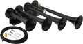 VIXEN HORNS VXH4124XLB FOUR TRUMPET TRAIN AIR HORN XLONG BLACK image 0