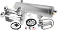 VIXEN HORNS VXO8330APRO/3318C TRIPLE TRUMPET TRAIN AIR HORN CHROME PLATED WITH 3 GALLON ALUMINUM TANK AND 200 PSI COMPRESSOR image 0