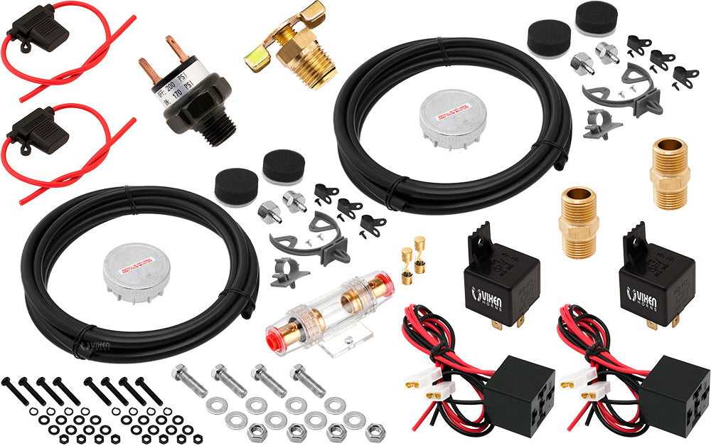 VIXEN AIR VXO4863DCF 6 GALLON STEEL AIR TANK WITH DUAL 200 PSI AIR COMPRESSOR ONBOARD AIR SYSTEM image 8