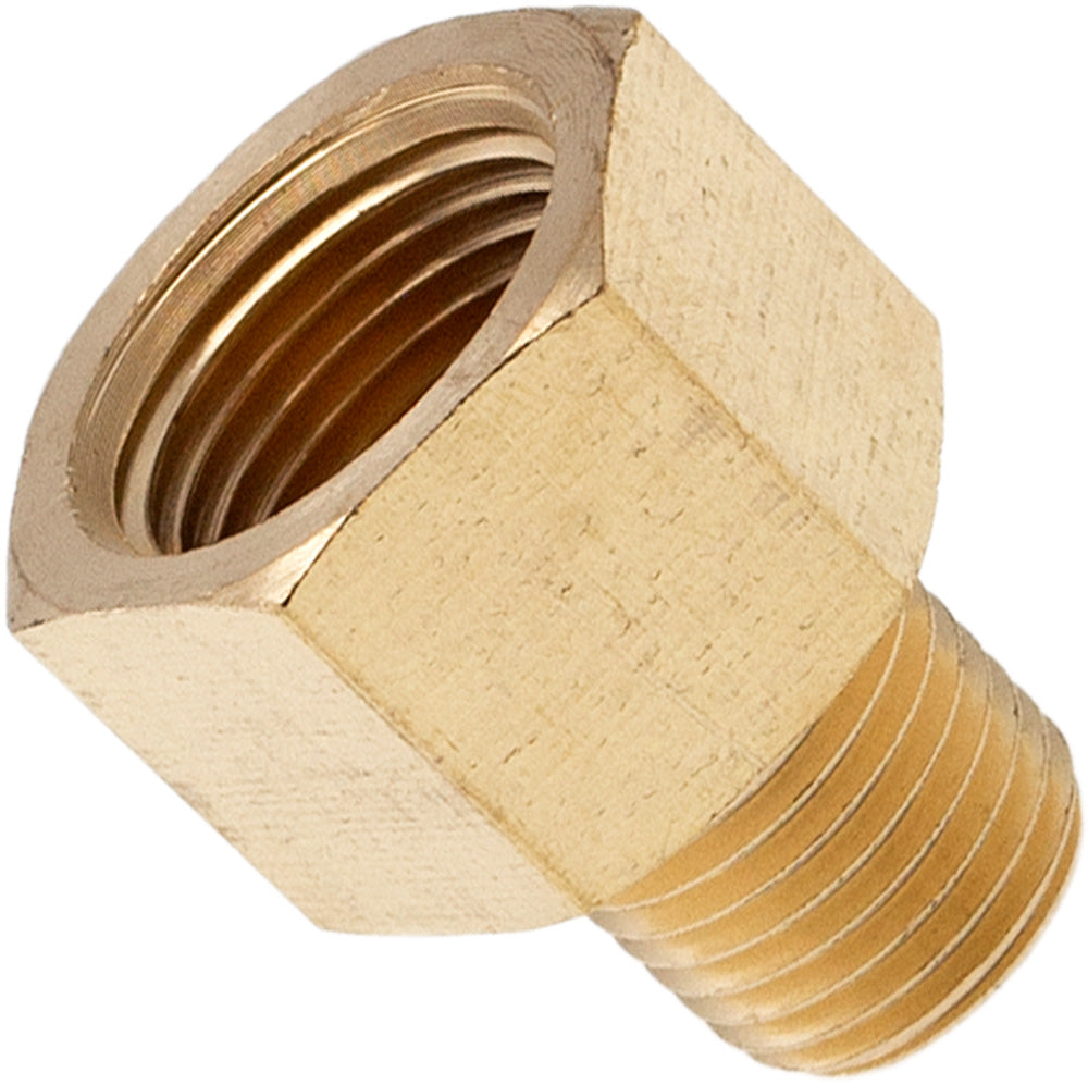 VIXEN HORNS VXA1438-2 1/4" NPT MALE TO 3/8" NPT FEMALE BRASS THREAD EXPANDER FITTING (2 PACK) image 1
