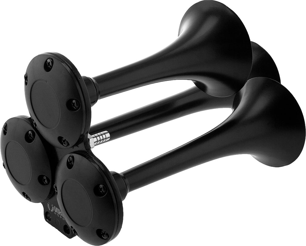 VIXEN HORNS VXH2411B TRIPLE TRUMPET TRAIN AIR HORN KIT BLACK image 2