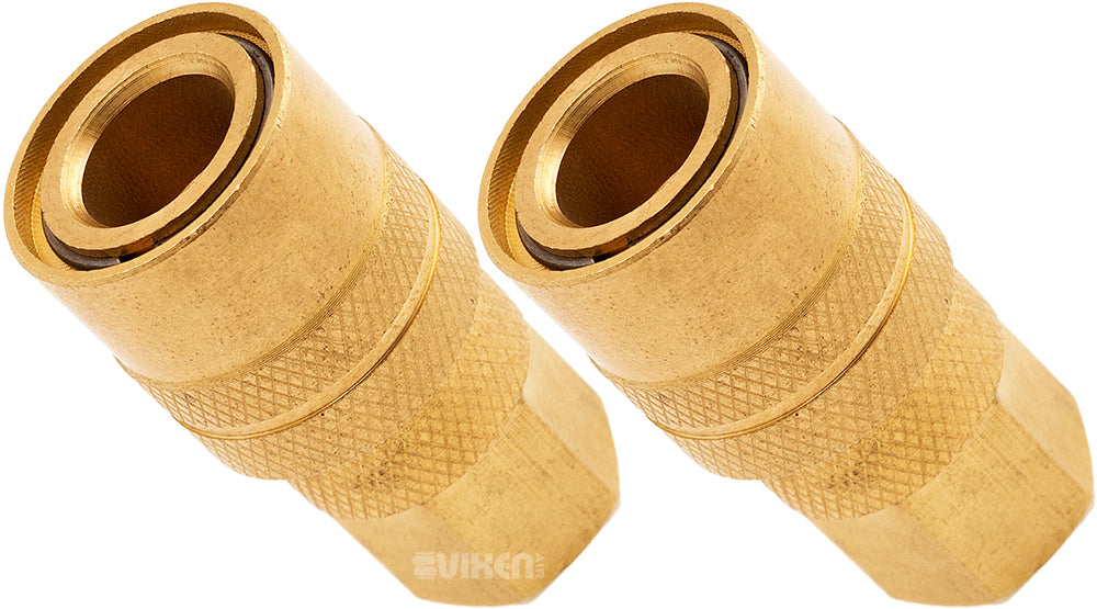 VIXEN AIR VXP14QCF-2 1/4" NPT FEMALE QUICK CONNECT COUPLER (2 PACK) image 0