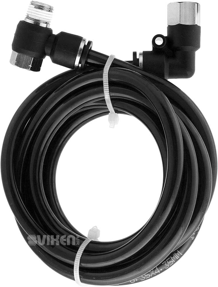 VIXEN AIR VXF3938BR 3/8" NPT IN-LINE ALUMINUM AIR FILTER/WATER TRAP WITH REMOTE DRAIN KIT BLACK image 4