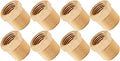 VIXEN HORNS VXA3814-8 3/8" NPT MALE TO 1/4" NPT FEMALE BRASS THREAD REDUCER FITTING (8 PACK) image 0