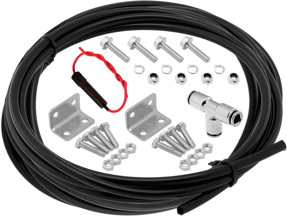 VIXEN HORNS VXO8210/3311B2 DUAL TRIPLE TRUMPET TRAIN AIR HORN BLACK WITH 1 GALLON TANK AND 150 PSI COMPRESSOR image 9