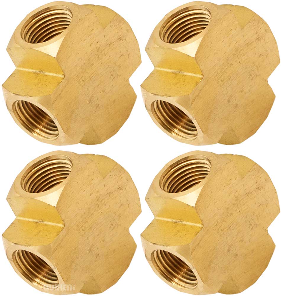 VIXEN AIR VXA7X38-4 3/8" NPT FEMALE CROSS image 0