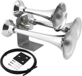 VIXEN HORNS VXH3318 TRIPLE TRUMPET TRAIN AIR HORN CHROME PLATED image 0