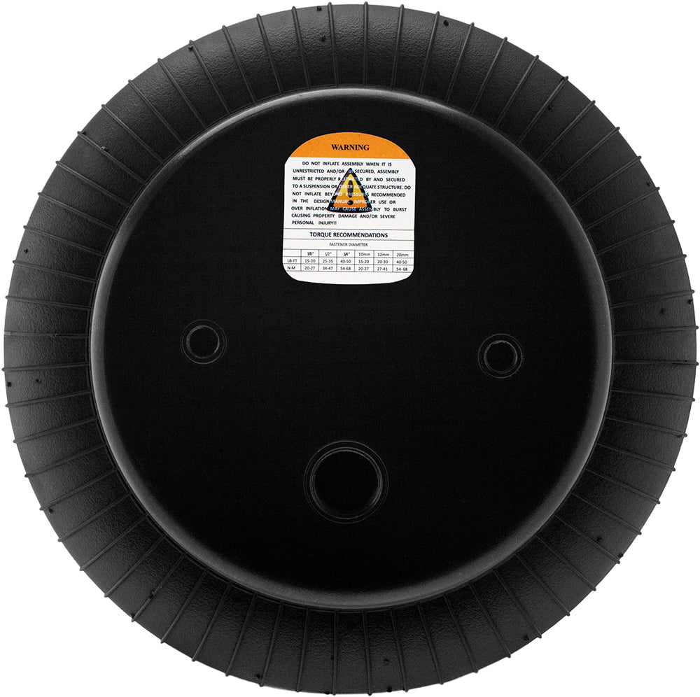 VIXEN AIR VXD3814S 1/2" NPT SINGLE AIR PORT HEAVY DUTY SUSPENSION AIR SPRING/AIR BAG DUAL PACK WITH FITTINGS, SCHRADER VALVES AND 20FT HOSE image 2
