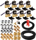 VIXEN AIR VXK1208H 1/2" NPT AIR RIDE SUSPENSION HIGH FLOW ELECTRIC AIR VALVES/SOLENOIDS 210 PSI FOUR CORNERS WITH FITTINGS AND HOSES image 0
