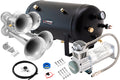 VIXEN HORNS VXO8350/4114C QUAD TRUMPET TRAIN AIR HORN CHROME PLATED WITH 5 GALLON TANK AND 200 PSI COMPRESSOR image 0