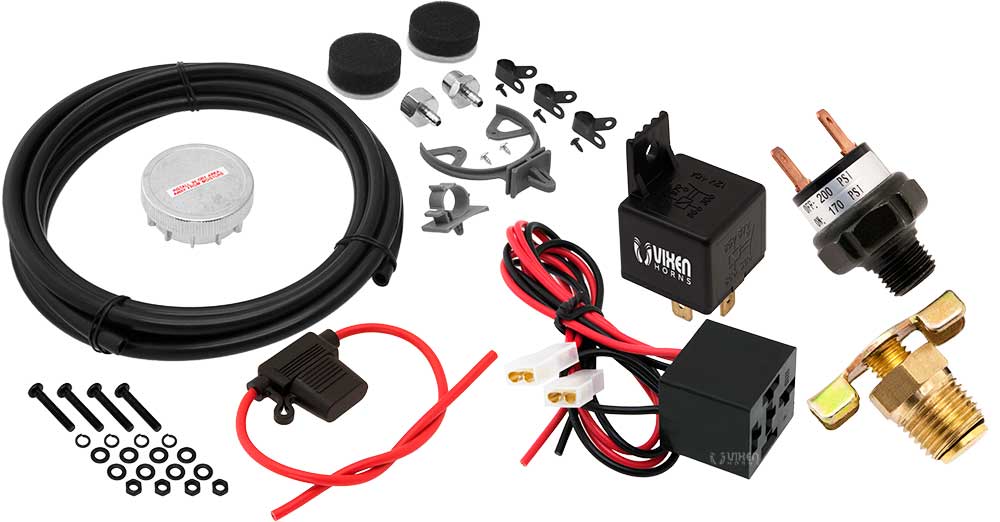 VIXEN AIR VXO4850C 5 GALLON ALUMINUM AIR TANK WITH 200 PSI AIR COMPRESSOR ONBOARD AIR SYSTEM image 8