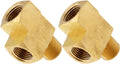 VIXEN HORNS VXA7612-2 1/2" NPT MALE (1) X 1/2" NPT FEMALE (2) TEE BRASS FITTING (2 PACK) image 0