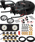VIXEN AIR VXX3804GW/4840DB AIR SUSPENSION KIT FOR TRUCK/CAR BAG/AIR RIDE/SPRING. ON BOARD SYSTEM, DUAL 200PSI COMPRESSOR, 4 GALLON TANK image 0