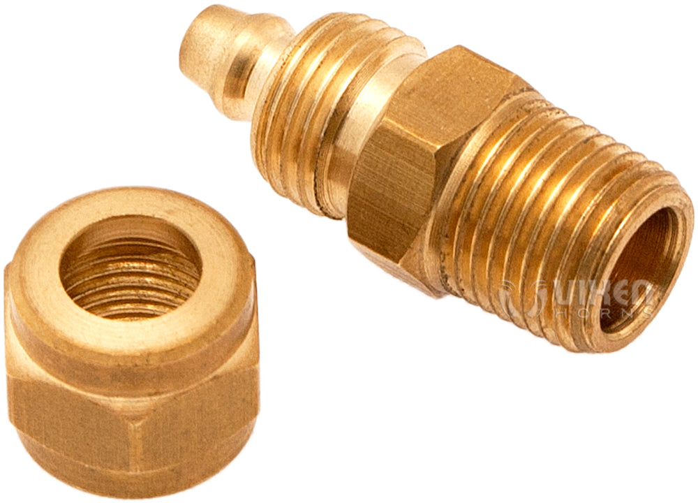 VIXEN HORNS VXA7018-2 1/8" NPT MALE COMPRESSION FITTING FOR 1/4" OD HOSE (2 PACK) image 2