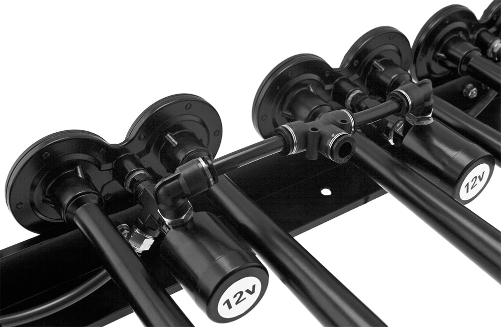 VIXEN HORNS OCTOPOD™ VXO8330B/8124XB OCTO TRUMPET TRAIN AIR HORN BLACK WITH 3 GALLON TANK AND 200 PSI COMPRESSOR image 3